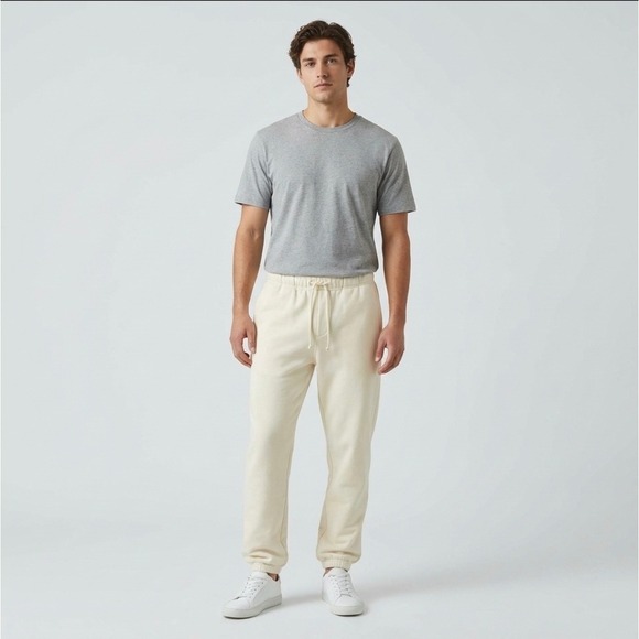 Kith Winter Classics Off-White Jogger Sweatpants - Cotton Fleece - Size: XS